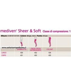 Mediven Sheer & Soft Gambaletto K1